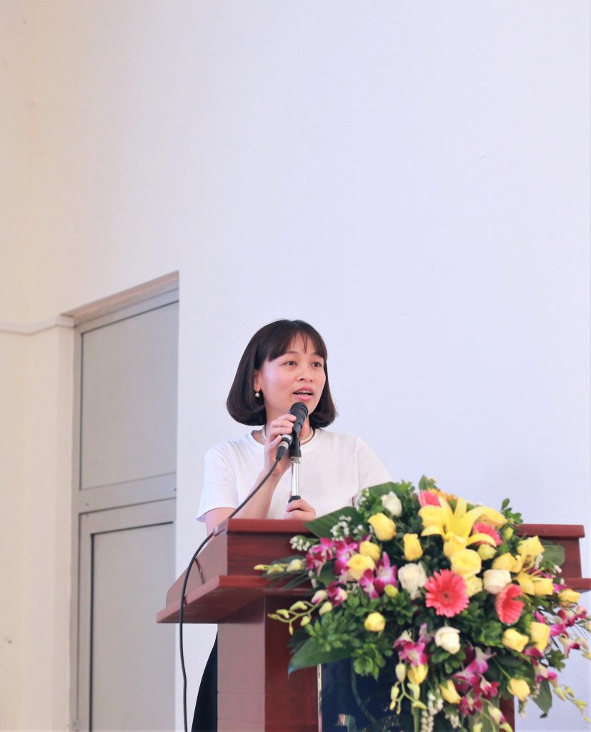 Chủ tịch Công đoàn Nguyễn Thanh An và phần báo cáo về hoạt động đoàn thể